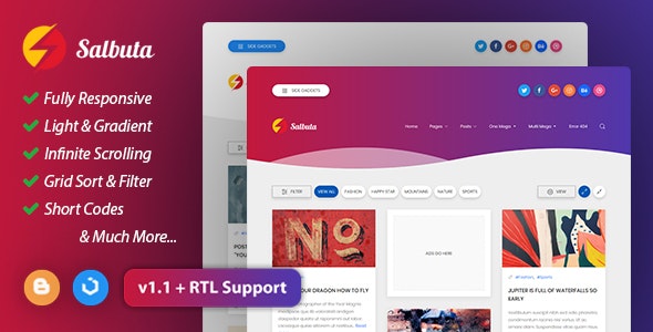 [FREE] SALBUTA BLOGGER THEME DOWNLOAD