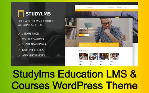 Studylms Education LMS & Courses WordPress Theme