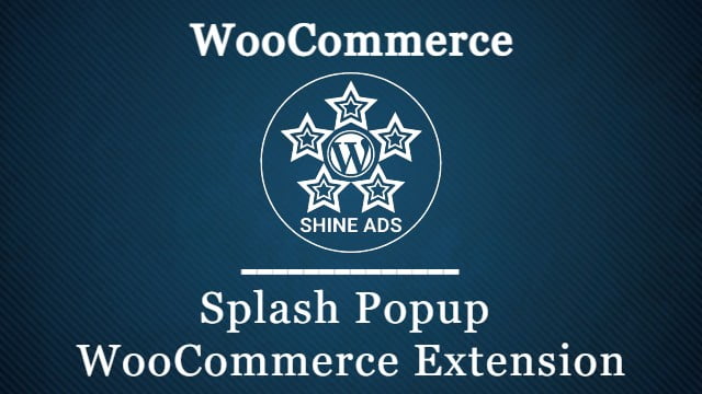 Splash Popup WooCommerce Extension