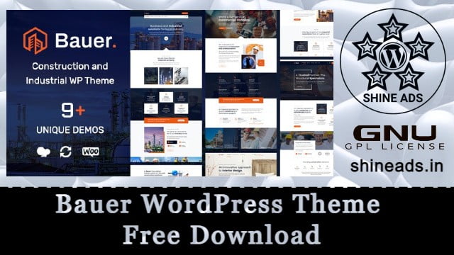 Bauer WordPress Theme Free Download