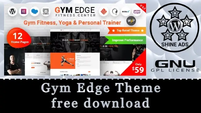 Gym Edge Theme Free Download