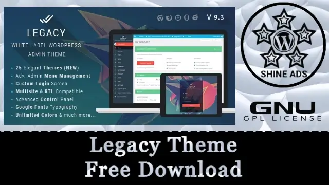 Legacy Theme Free Download