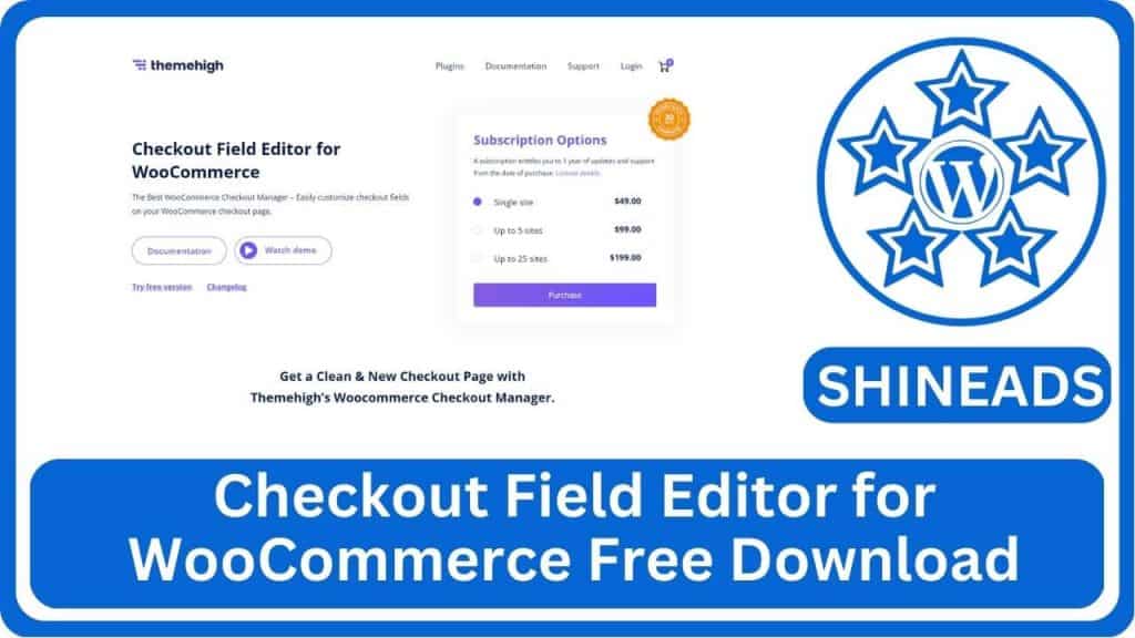 Checkout Field Editor for WooCommerce Free Download