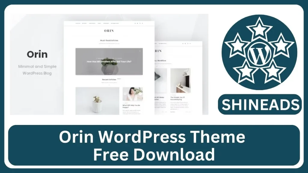 Orin WordPress Theme
Free Download