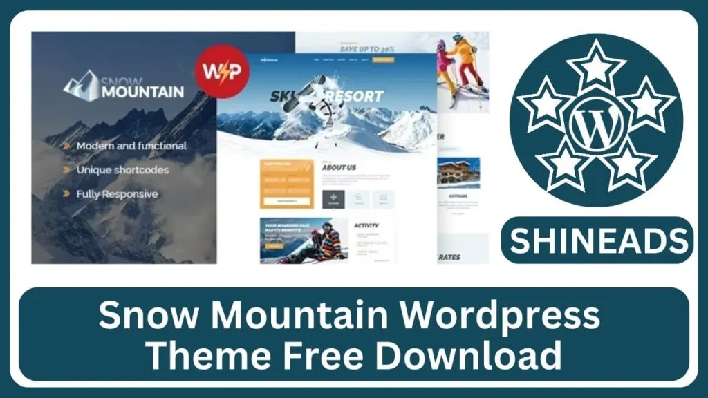 Snow Mountain WordPress Theme Free Download