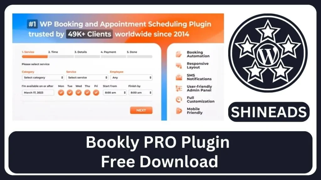 Bookly PRO Plugin Free Download
