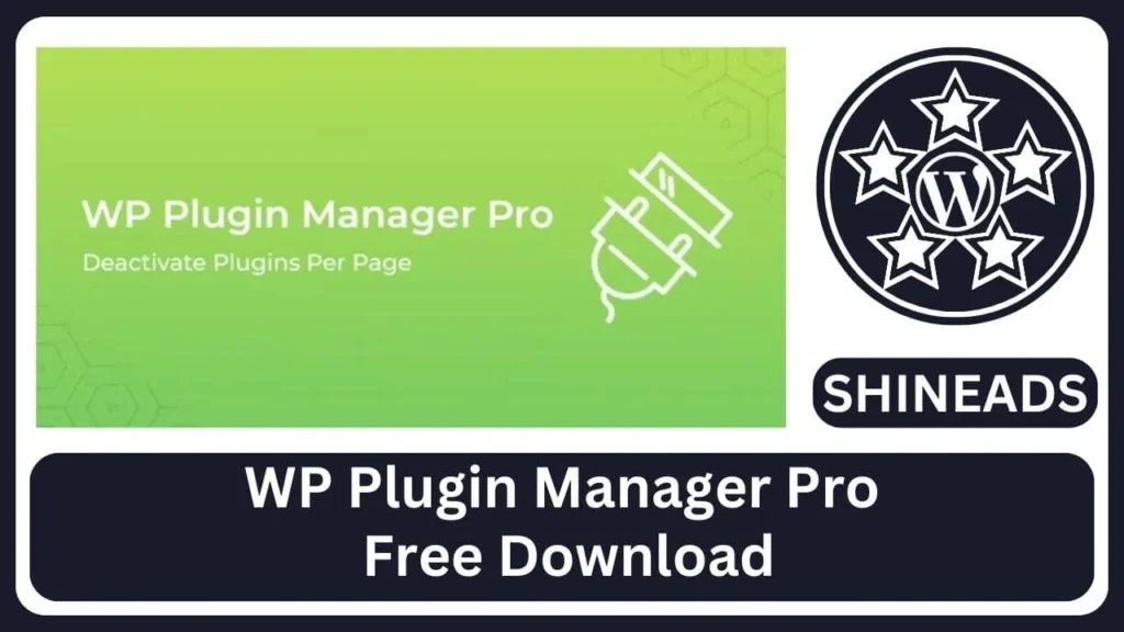 WP Plugin Manager Pro Free Download