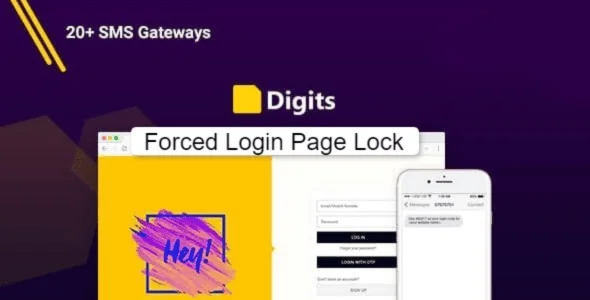 Digits Forced Login Page Lock Free Download