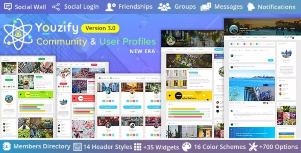 Youzify WP User Profile Plugin Free Download