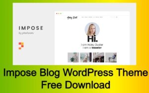 Impose Blog WordPress Theme Free Download