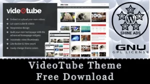 VideoTube Theme Free Download