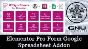 Elementor Pro Form Google Spreadsheet Addon Free Download