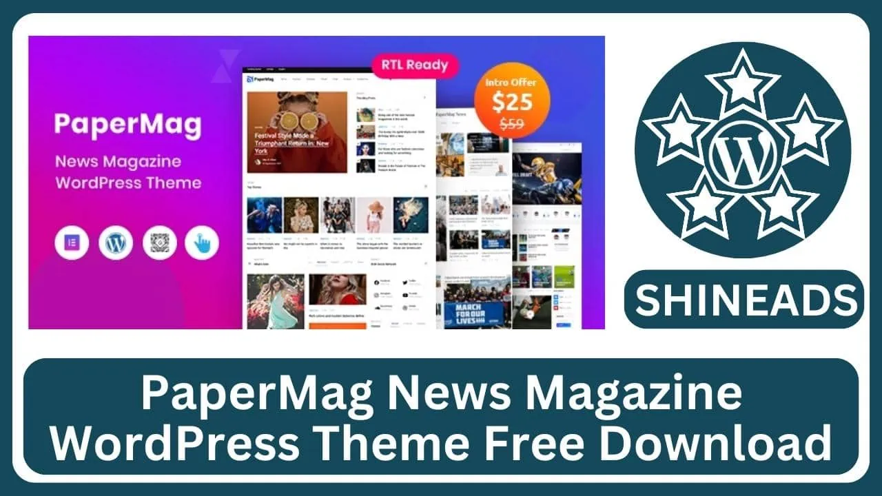 PaperMag News Magazine WordPress Theme Free Download