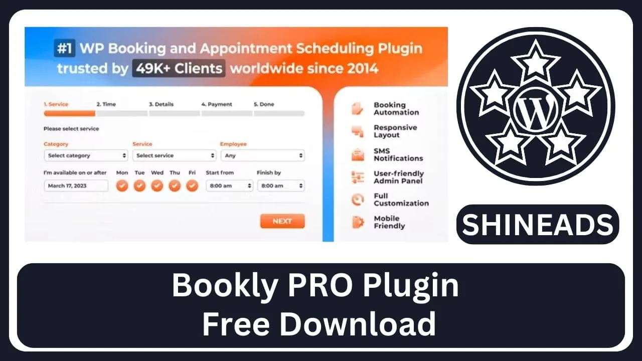Bookly PRO Plugin Free Download
