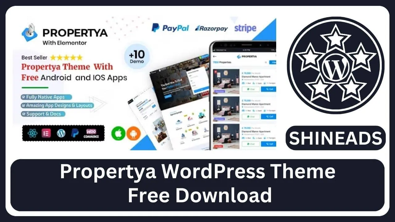 Propertya WordPress Theme Free Download