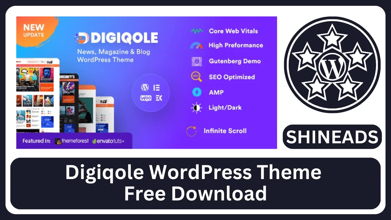 Digiqole WordPress Theme Free Download