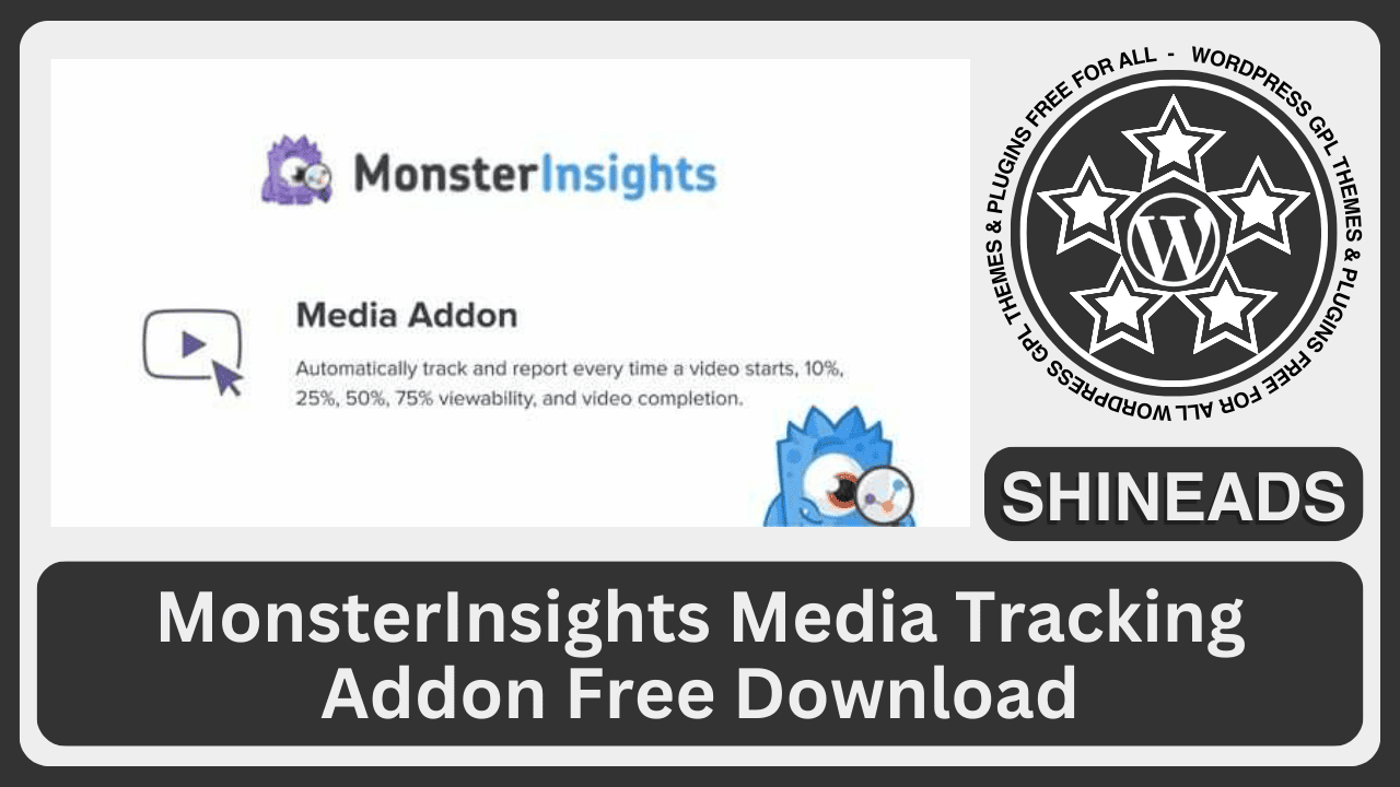 MonsterInsights Media Tracking Addon Free Download