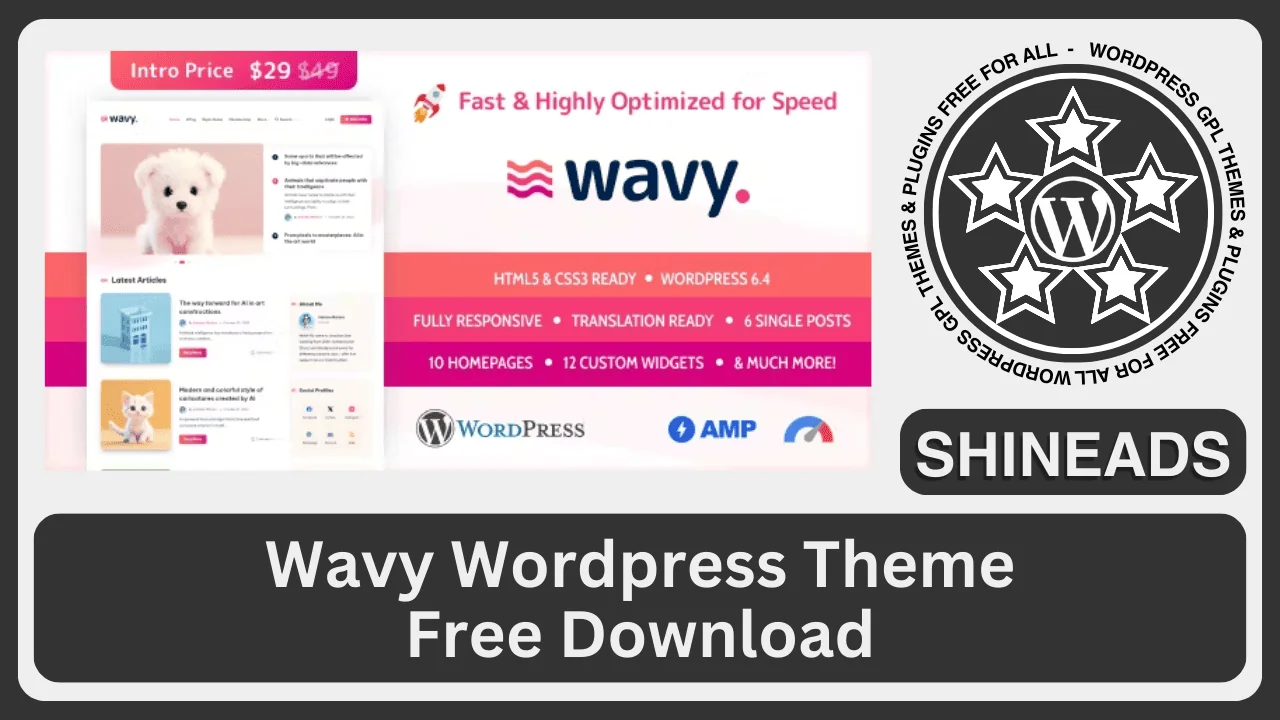 Wavy Wordpress Theme Free Download