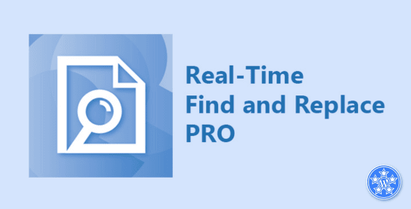 Real Time Find and Replace Plugin