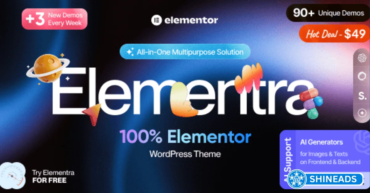 Elementra - 100% Elementor WordPress Theme