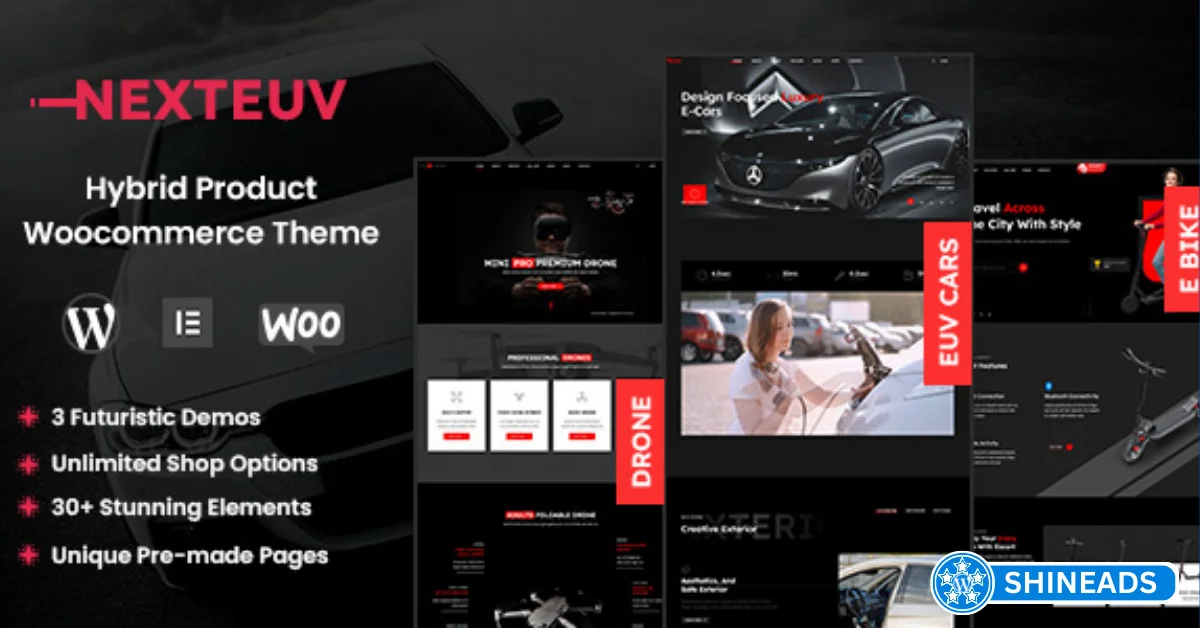 NextEuv - Single Product Shop, EV WordPress Theme