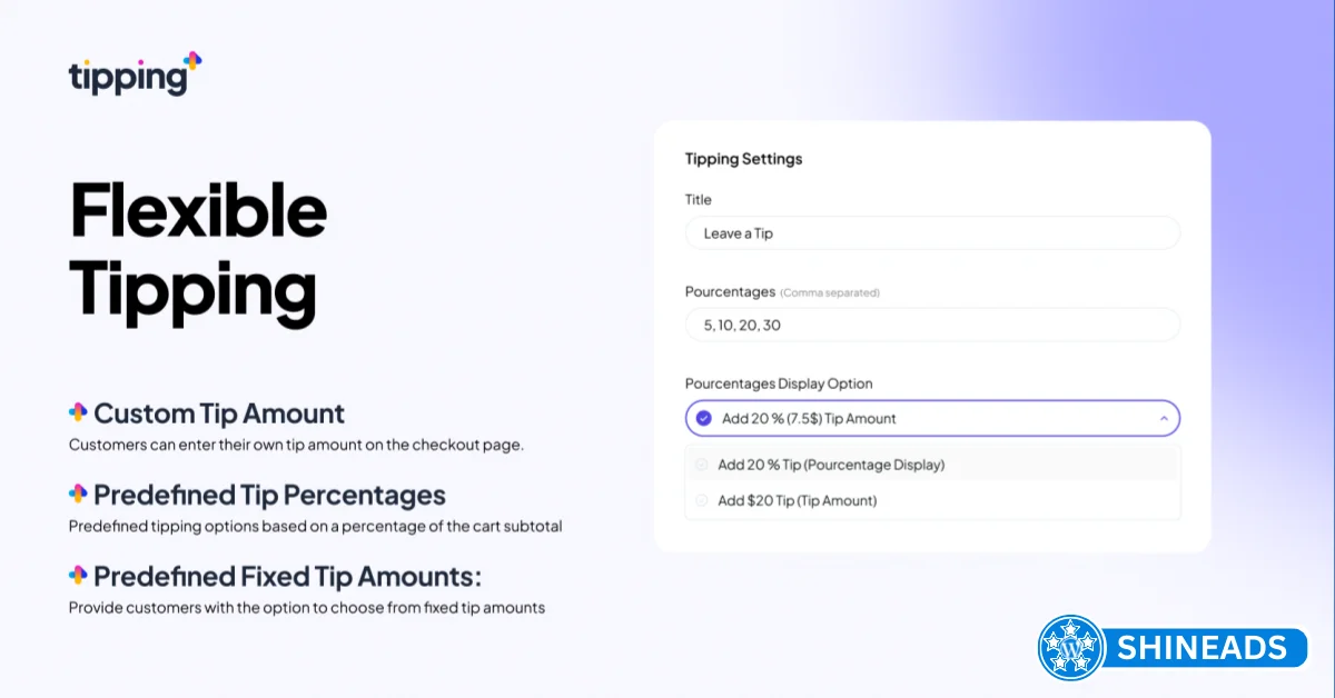 Tipping for WooCommerce
