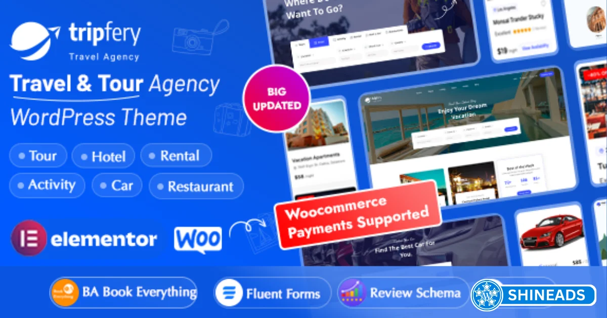 Tripfery - Travel & Tour Booking WordPress Theme