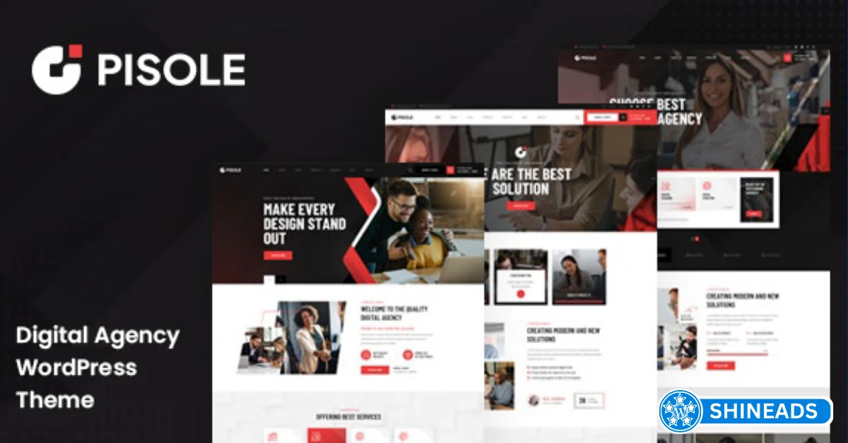 Pisole - Digital Creative Agency WordPress Theme