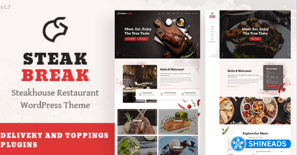 SteakBreak - Meat Restaurant WordPress Theme